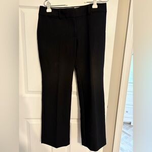 LOFT Black Marissa Trouser 8 Petite Straight Leg